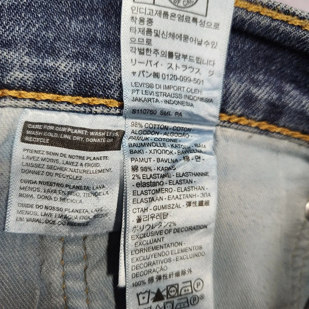 Levis 505 Regular Fit Jeans Mens 40x30 Blue‎ Straight Leg Iron Creased